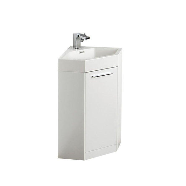 Fresca Coda 18" White Corner Bathroom Vanity