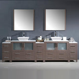 Fresca Torino 108" Double Vessel Sink Vanity