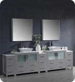 Fresca Torino 108" Double Vessel Sink Vanity