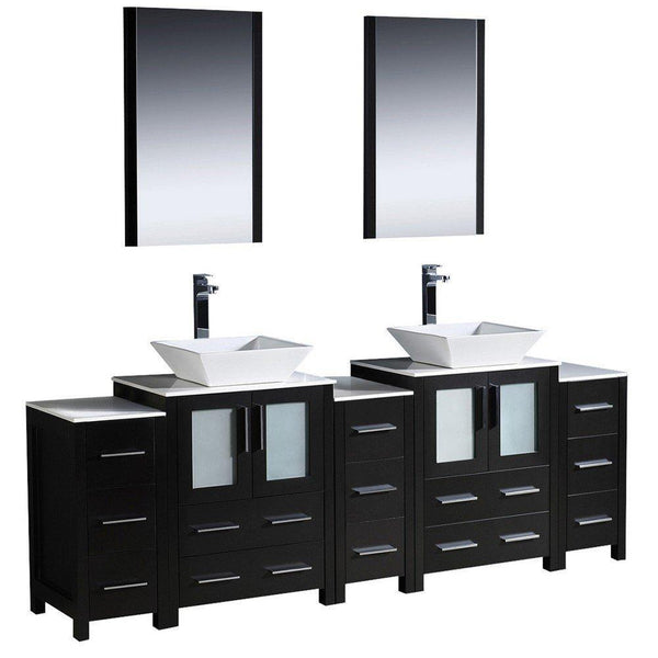 Fresca Torino 84" Double Vessel Sink Vanity