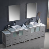 Fresca Torino 96" Double Vessel Sink Vanity