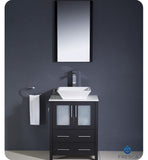 Fresca Torino 24" Espresso Modern Bathroom Vanity w/ Vessel Sink