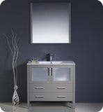 Fresca Torino 36" Gray Modern Bathroom Vanity w/ Integrated Sink