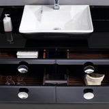 Fresca Moselle 47" Modern Glass Bathroom Vanity