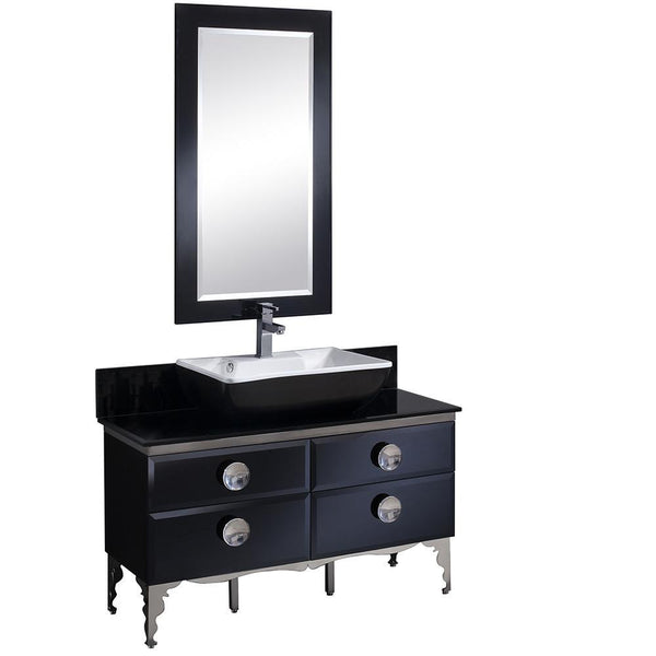 Fresca Moselle 47" Modern Glass Bathroom Vanity