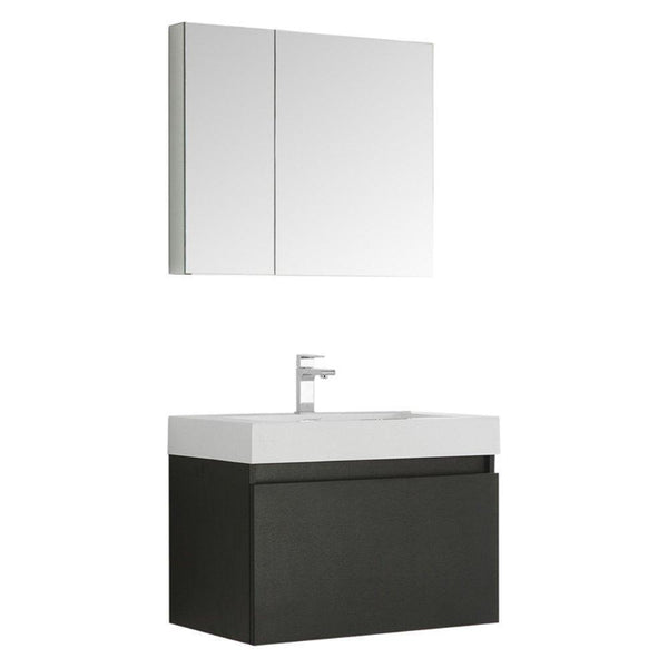 Fresca Mezzo 30" Wall Hung Bathroom Vanity