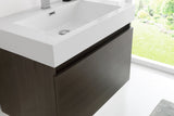 Fresca Mezzo 30" Wall Hung Bathroom Vanity