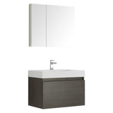 Fresca Mezzo 30" Wall Hung Bathroom Vanity