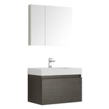 Fresca Mezzo 30" Wall Hung Bathroom Vanity