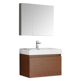 Fresca Mezzo 30" Wall Hung Bathroom Vanity