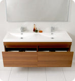 Fresca Largo 57" Modern Bathroom Vanity