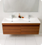 Fresca Largo 57" Modern Bathroom Vanity