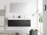 Fresca Mezzo 60" Wall Hung Double Sink Vanity