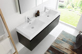 Fresca Mezzo 60" Wall Hung Double Sink Vanity