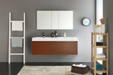 Fresca Mezzo 60" Wall Hung Double Sink Vanity