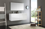 Fresca Mezzo 60" Wall Hung Double Sink Vanity