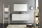 Fresca Mezzo 60" Wall Hung Double Sink Vanity