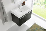 Fresca Vista 30" Wall Hung Bathroom Vanity