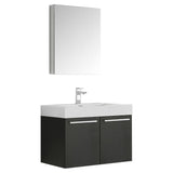 Fresca Vista 30" Wall Hung Bathroom Vanity