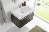 Fresca Vista 30" Wall Hung Bathroom Vanity