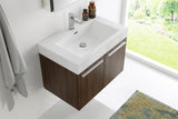 Fresca Vista 30" Wall Hung Bathroom Vanity