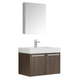 Fresca Vista 30" Wall Hung Bathroom Vanity