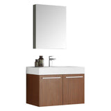 Fresca Vista 30" Wall Hung Bathroom Vanity