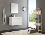 Fresca Vista 30" Wall Hung Bathroom Vanity