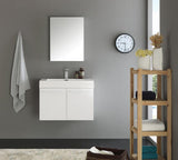 Fresca Vista 30" Wall Hung Bathroom Vanity