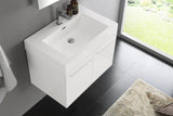 Fresca Vista 30" Wall Hung Bathroom Vanity