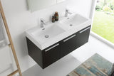 Fresca Vista 48" Wall Hung Double Sink Vanity