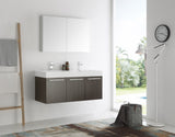 Fresca Vista 48" Wall Hung Double Sink Vanity