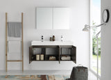 Fresca Vista 48" Wall Hung Double Sink Vanity