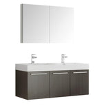 Fresca Vista 48" Wall Hung Double Sink Vanity