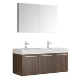 Fresca Vista 48" Wall Hung Double Sink Vanity