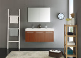 Fresca Vista 48" Wall Hung Double Sink Vanity