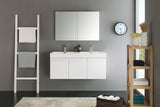 Fresca Vista 48" Wall Hung Double Sink Vanity