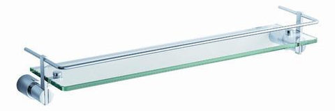 Fresca Magnifico 21" Glass Shelf w/ Railing - Chrome