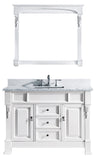 Virtu USA Huntshire 48" Single Bathroom Vanity w/ Square Sink, Mirror