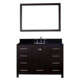 Virtu USA Caroline Avenue 48" Single Bathroom Vanity w/ Sink, Mirror