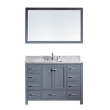 Virtu USA Caroline Avenue 48" Single Bathroom Vanity w/ Sink, Faucet, Mirror