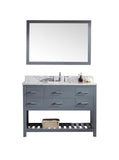 Virtu USA Caroline Estate 48" Single Bathroom Vanity w/ Sink, Faucet, Mirror