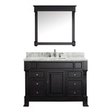 Virtu USA Huntshire Manor 48" Single Bathroom Vanity w/ Sink, Faucet, Mirror