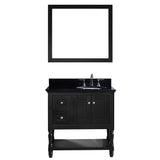 Virtu USA Julianna 36" Single Bathroom Vanity w/ Sink, Faucet, Mirror