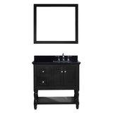 Virtu USA Julianna 36" Single Bathroom Vanity w/ Sink, Faucet, Mirror