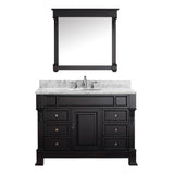 Virtu USA Huntshire Manor 48" Single Bathroom Vanity w/ Round Sink, Mirror