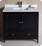 Fresca Oxford 36" Espresso Traditional Bathroom Cabinet