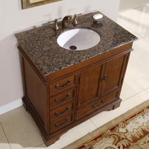 Silkroad Exclusive - V0285TR36R - Universal 36 in. Bathroom Vanity Set